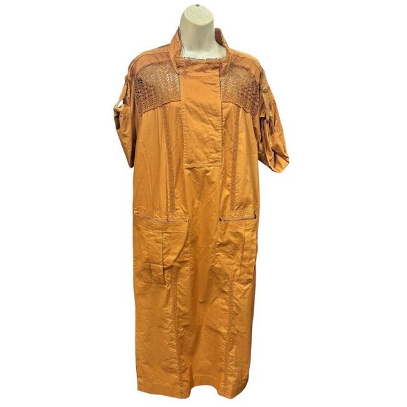 Burning Torch ALEXANDRIA UTILITARIAN DRESS in AMBER NWT Size XS - Picture 9 of 13